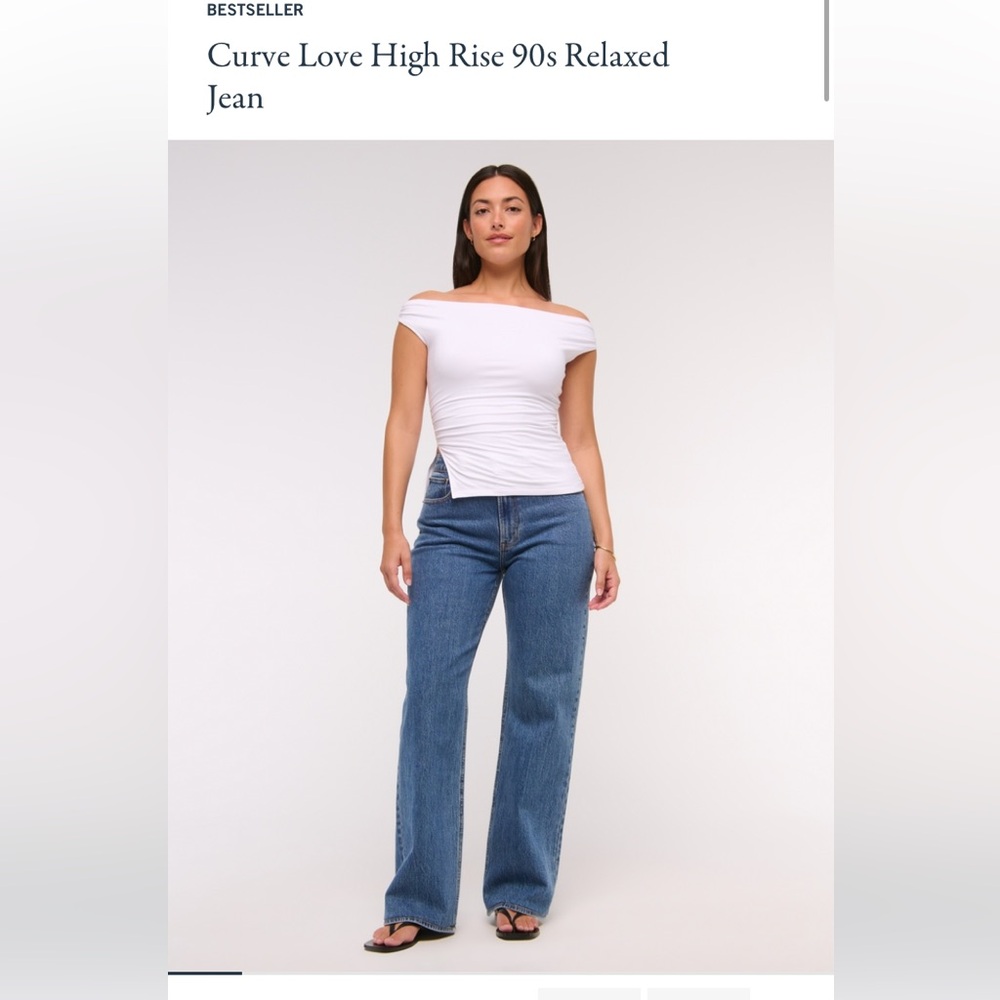 Abercrombie 90s relaxed jean high rise
